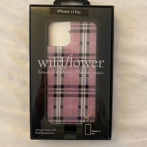 Wilflower Purple Plaid Phone Case (iPhone 11 Pro)